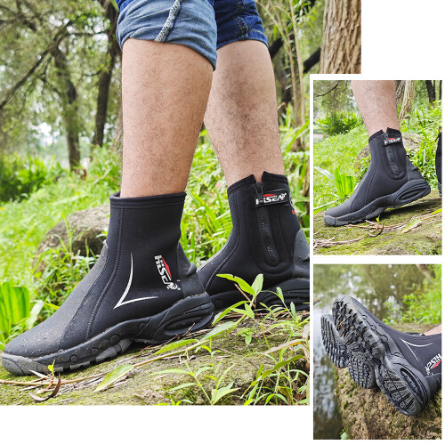 Dive Boots Wetsuit Boots 15mm Neoprene with Side 2