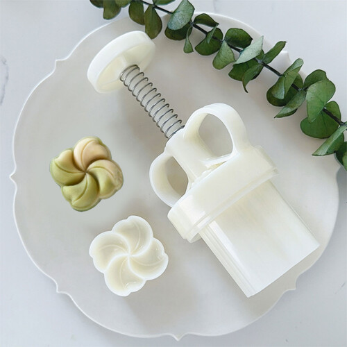 3D Flower Shape Moon Cake Molds Cookie Stamp Hand Press Cookie 1