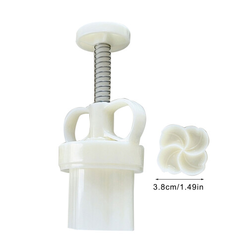3D Flower Shape Moon Cake Molds Cookie Stamp Hand Press Cookie 2