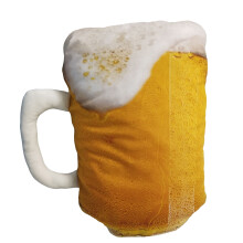 Funny Beer Mug Hat for Adults Plush Beer Caps Hat Winter Warm