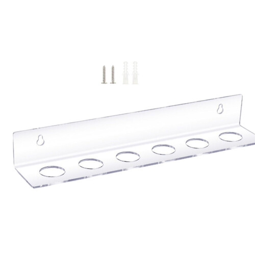 Clear Acrylic Golf Balls Stand Floating Shelf Wall Mounted
