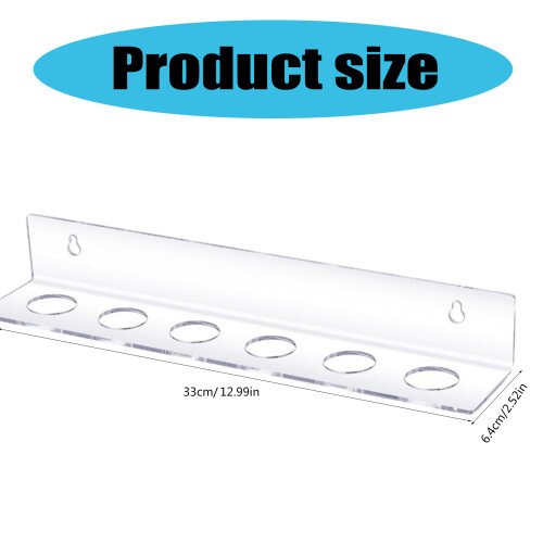Clear Acrylic Golf Balls Stand Floating Shelf Wall Mounted 2