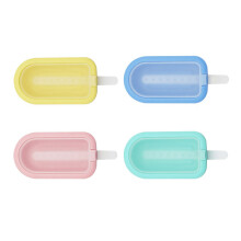 Set of 4 Food Grade Silicone Popsicles Making Molds Ice Cream