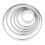 Raindrops  6 Pcs Stainless Steel Cake Mold Round Kitchen Baking 1