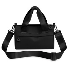 Small Black Utility Gym Bag Unisex For Women And Men Compact Size Everyday Fitness Bag