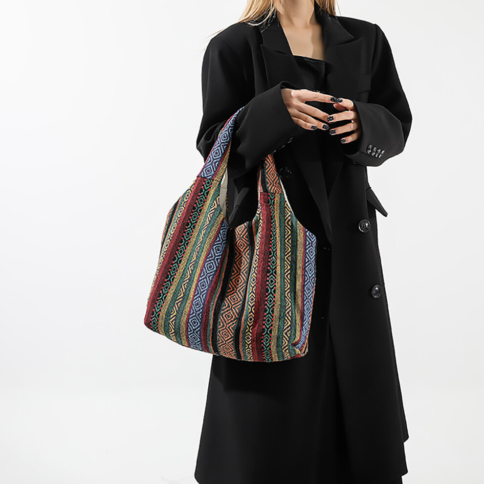 Colorful Polyester Lady Underarm Bag 33x24x9cm Casual Shoulder-image-OPC-PKFDJXY-NEW