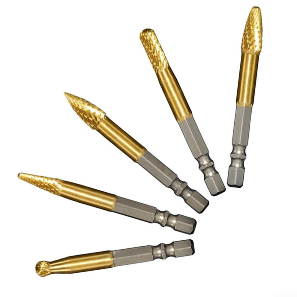 1/4 Inch Hex Shank Rotary File Burr Set For Metal Wood Steel Aluminum Iron Engraving Grinding Polishing Carving Tasks 6447073626975