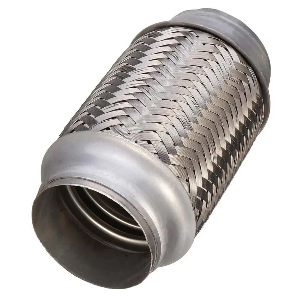 Vent Exhaust Hose 2" X 6" Double Braid Exhaust Muffler Tip Universal Car Exhaust Flex Pipe 50.8Mm X 153Mm Tail Tube 9084446873351