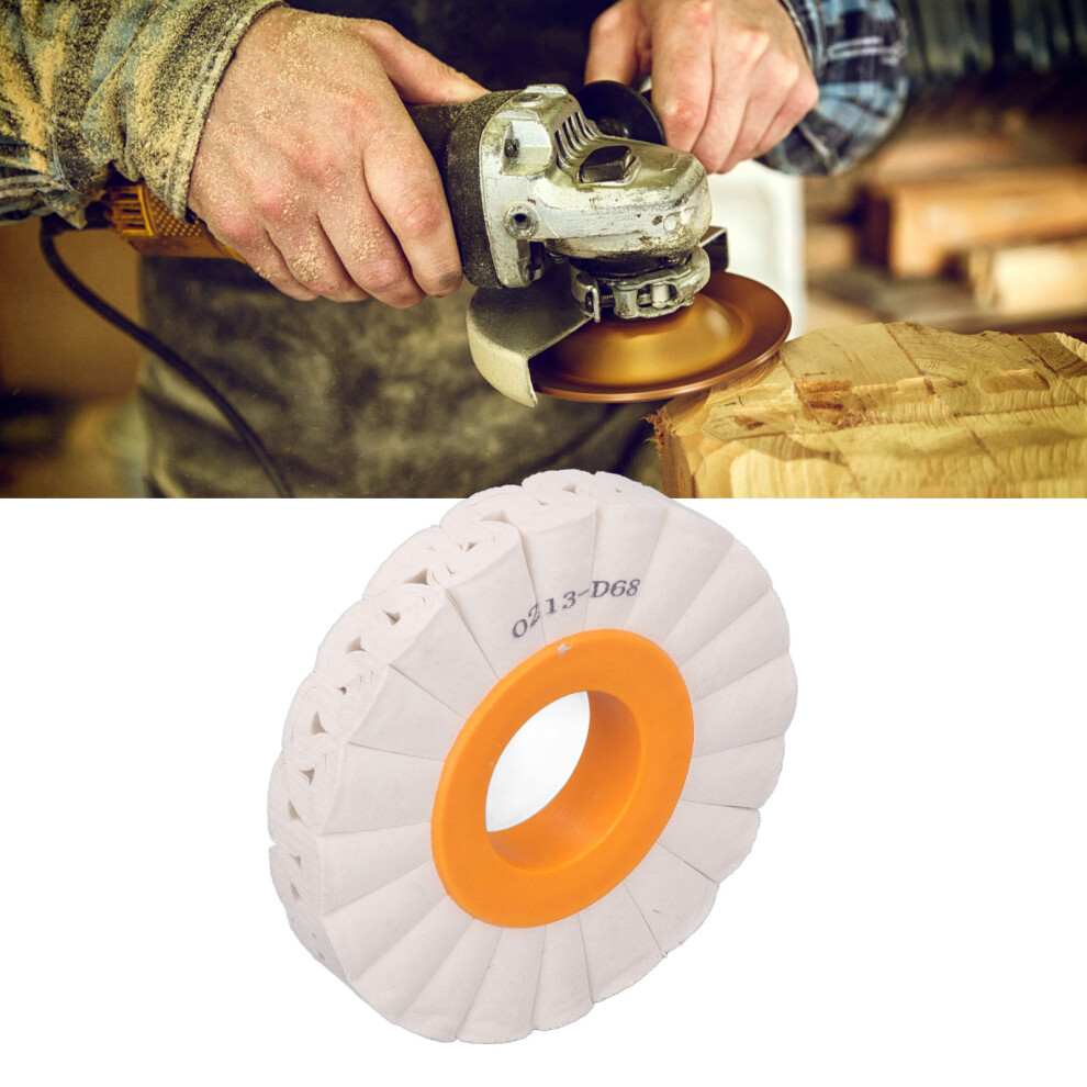 Efficient Bench Grinder Cotton Polishing Wheel 150Mm Diameter 2Cm Thick 9391349060741