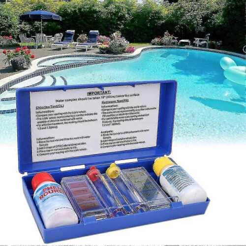 Ph Chlorine Water Quality Test Kit Swimming Pool Tester Water Testing Box 1