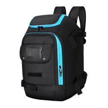 Ski Boot Bag Backpack 50L Waterproof Large Capacity for Ski Boots, Helmet, Goggles, and Skis - Black Dry Wet Separation