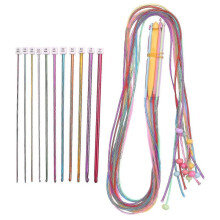 23 Pcs Tunisian Crochet Hook Set Include Plastic Cable Afghan Crochet Hook And Tunisian Afghan Alumi
