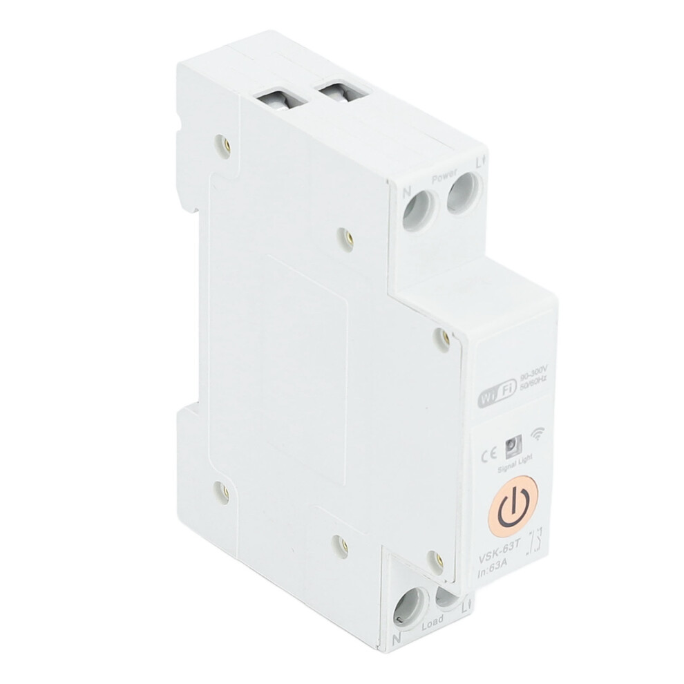 Wifi 1P Switch 63A Remote Voice Control 90V-300V Smart Breaker 5031349061761