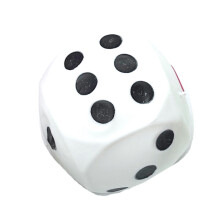 Pelota antiestrés en forma de dado - Juguete suave de TPR para la punta de los dedos