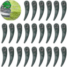 Replacement Grass Strimmer Blades, 24 Pack Edger Blade for Bosch Durablade Art 23-18 Li Art 26-18 Li String Trimmer, Green -t