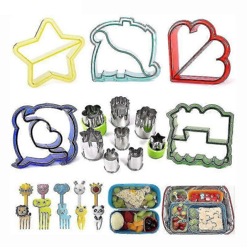 23pcs/set Sandwich Cutter with Cute Animal Shape Fruit Bread Crust Cutters