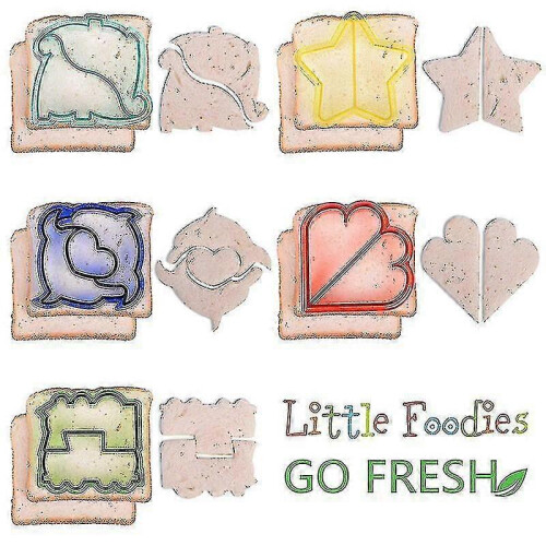 23pcs/set Sandwich Cutter with Cute Animal Shape Fruit Bread Crust Cutters 1
