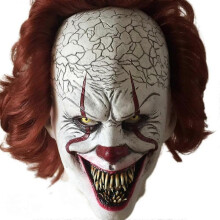 Halloween Adult Latex Clown Mask Horror Cosplay Prop