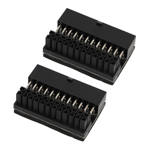 2PCS ATX 24 Pin 90 Degree Adapter Motherboard 2