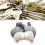 Ass Pendant Doll Gatto Grigio - cotone PP, 9x10 cm 3