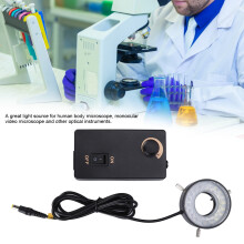 LED-Ringlicht für Mikroskope, 46 mm Innendurchmesser, 3,8 W, einstellbare Helligkeit