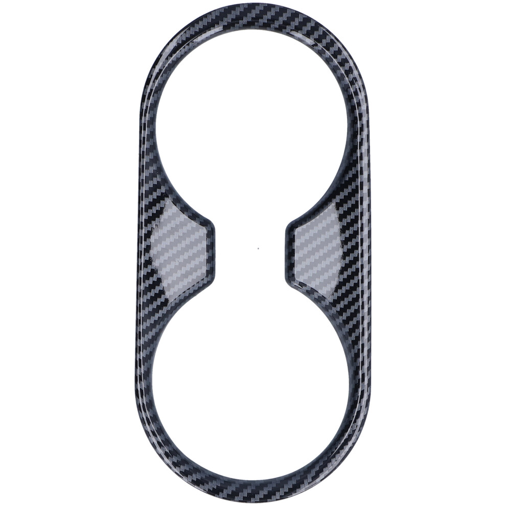 Console Water Cup Holder Trim Cover Carbon Fiber 8320539135755