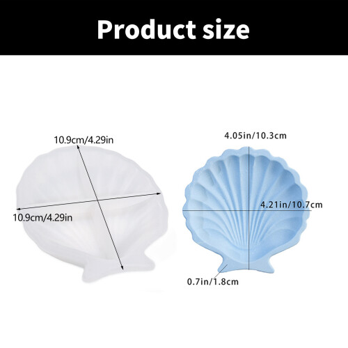 Artistic Silicone Plate Crafting Mold Creative Sea Shell 2