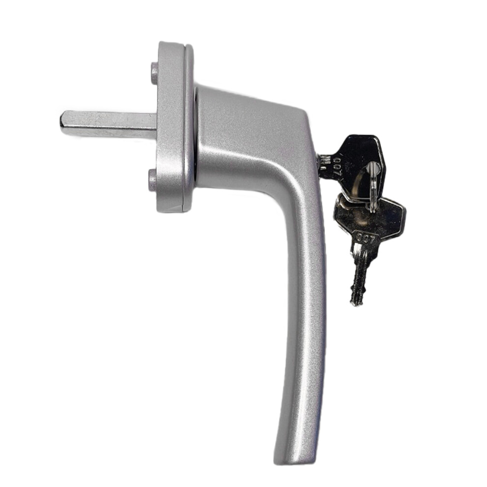 Secure Aluminum Window Handle Pair With Key Child Safety Lock 7627000099044