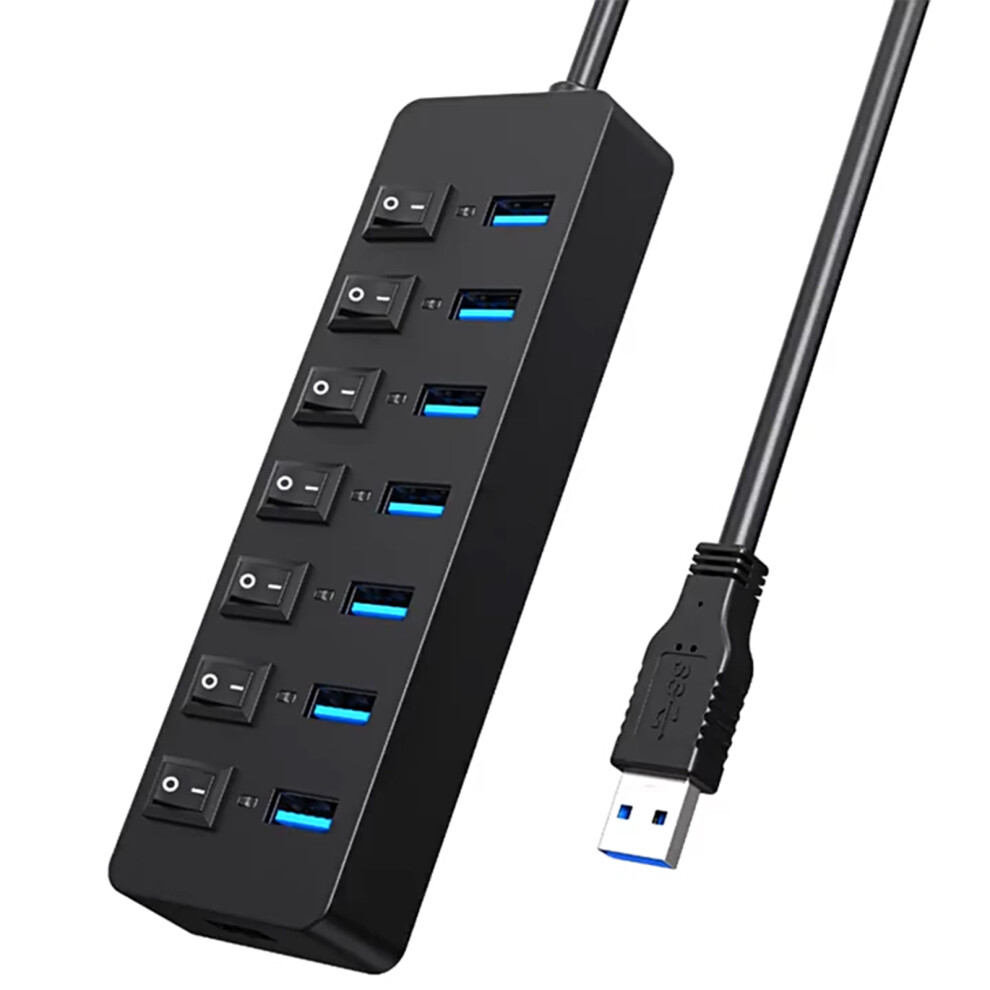 Usb 3.0 Extension Hub With 7 Port And Individual Led Indicators 7627000099280