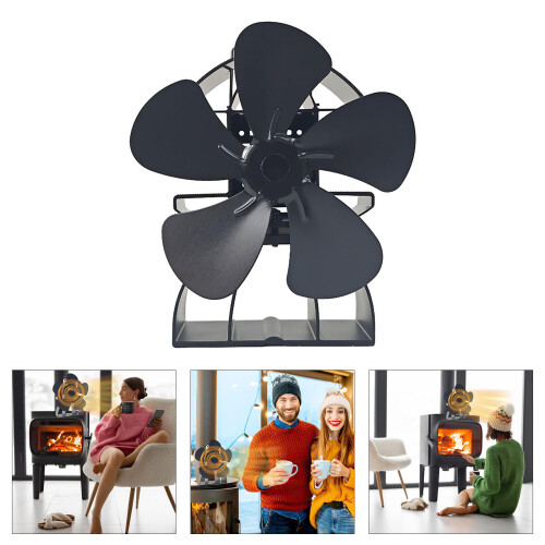 Indoor Heating Solution Aluminum Heat Activated 5Blade Fan For 1