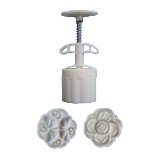 Mooncakes Mold Pineapples Cake Mould with 2 Stamp Hand Pressed