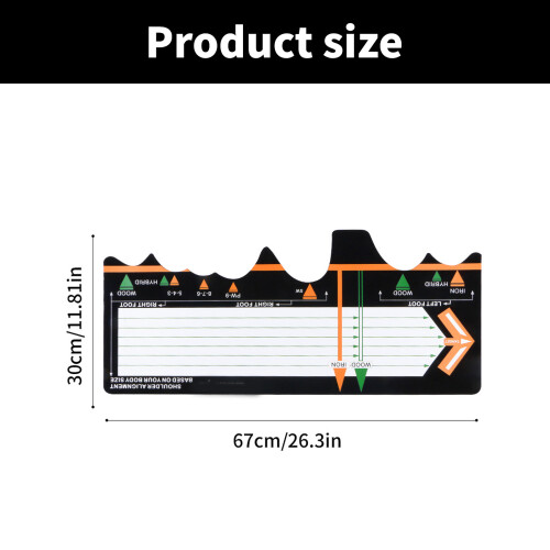 Golf Practice Swing Mat Postures Assistance Golf Swing Stand 2