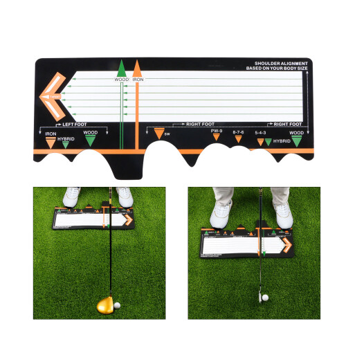 Golf Practice Swing Mat Postures Assistance Golf Swing Stand 1