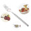 Silver Stainless Telescopic Extendable Fork Dinner Fruit Dessert Cutlery Forks 3