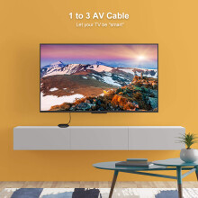 3.5mm Audio Video Cable 3.5mm Jack to 3 Male AV