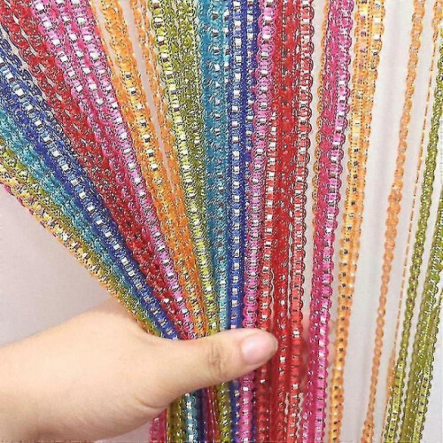 String Door Curtain Fly Insect Bug Screen String for Doorways Divider Or Window Curtain Panel (1pcs, Color)