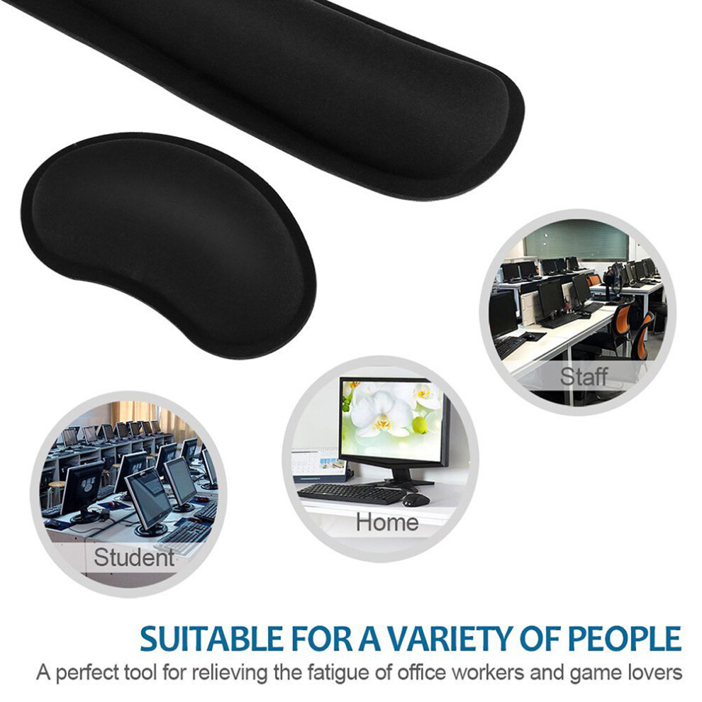 Wrist Rest Mouse Pad Keyboard Wrist Support Set 8320539137056