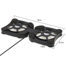 Mini Portable Folding Foldable USB Dual Fan Cooler