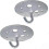 2pcs Metal Round Base Ceiling Hook 90mm Heavy Duty Chandelier Hook Fitting_XG 1