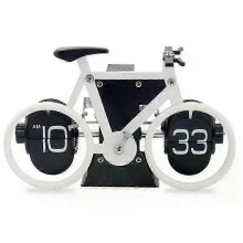 (Style A) European Creative Flip Down Page Desk Clocks Retro Flip Table Clock Stainless Steel Mechanical Automatic Flip Clock Home Decor_XG