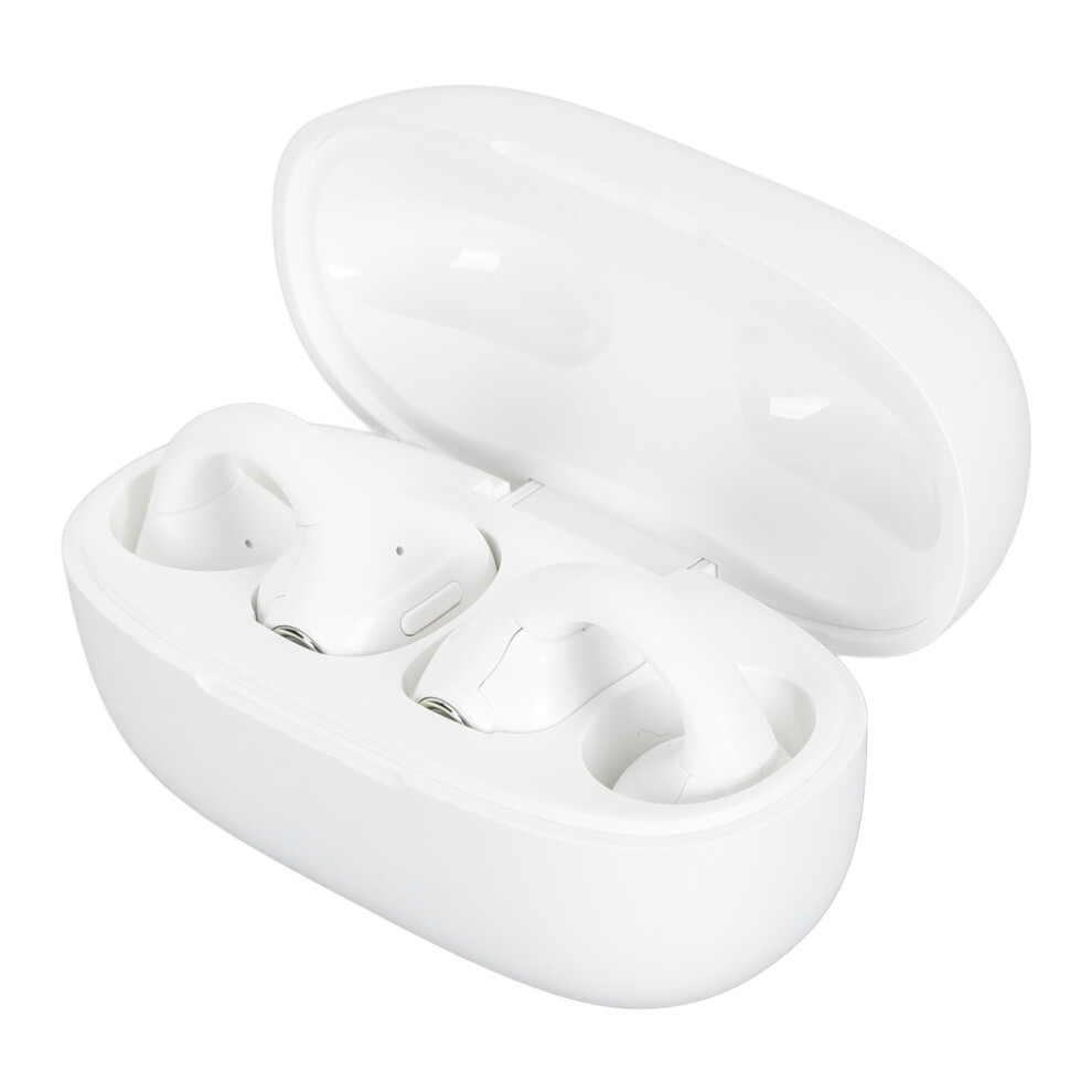 Open Ear Clip Bluetooth 5.3 Earbuds Ipx5 Waterproof Wireless Earphones, 4-5H Music In Milky White 7641349068585