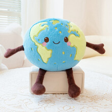 (Earth,10cm)Planet Plush Toy Moon Venus Sun Stuffed Doll Cartoon Bedroom Decoration Gift