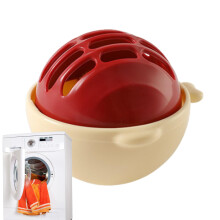 Dog Hair Catcher For Washer - Pet Hair Remover Laundry Balls, Cat Lint Remover for Washing Machine, Red Mesh Filter