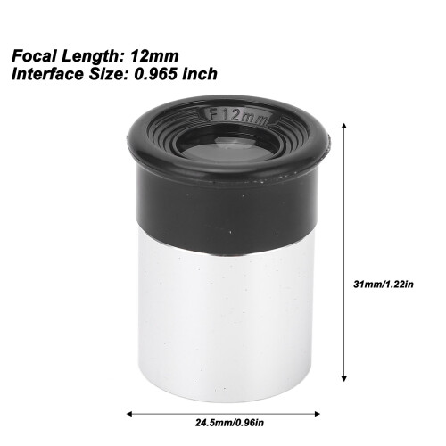 0.965in ocular F12mm Rosca M28.6 2 piezas 1