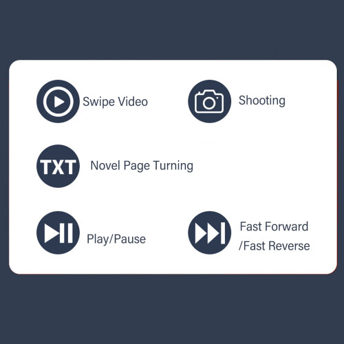 Hands-Free Bluetooth Remote: Selfie Page Turn - Purple 10m 2