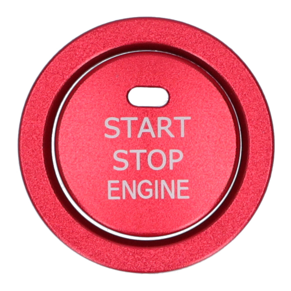 2Pcs Engine Start Stop Button Trim Cover Aluminum 8320539138008
