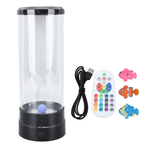 Bubble Fish Lampe 10.5x28.5cm Farbwechsel USB 2