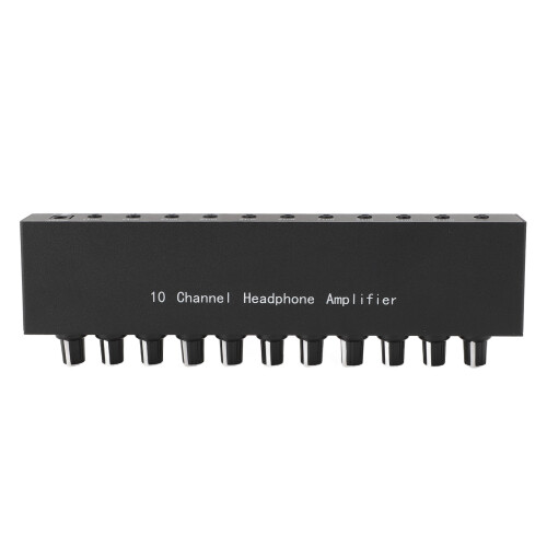 10 Channel Headphone Amplifier Portable Metal 1