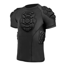 Youth Football Rib Protector Compression Shirt, Chest Shoulder Sternum Guard, Breathable Material, Sizes S-XL