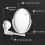 Suction Cup Wall Mounted Bathroom Mirror Wall Hanging Makeup Mirror 360 Adjustable Double Sided Desktop Mirror Tabletop Mirror 2